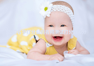 公司名字打分_公司名称测试打分100分